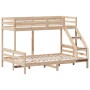 Solid pine wood bunk bed 80x200/140x200 cm by vidaXL, Beds and slatted bases - Ref: Foro24-3207181, Price: 335,86 €, Discount: %