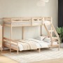 Solid pine wood bunk bed 80x200/140x200 cm by vidaXL, Beds and slatted bases - Ref: Foro24-3207181, Price: 335,86 €, Discount: %