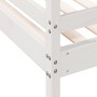 Solid white pine wood bunk bed 90x200/140x200 cm by vidaXL, Beds and slatted bases - Ref: Foro24-3207174, Price: 385,26 €, Di...