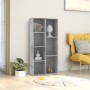 Estantería de madera de ingeniería gris 50x25x106 cm de vidaXL, Librerías y estanterías - Ref: Foro24-801111, Precio: 55,25 €...