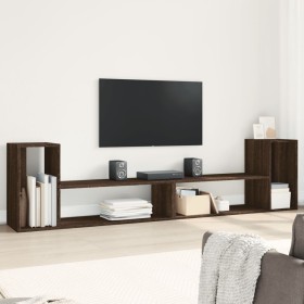 Muebles de TV 2 uds madera ingeniería roble marrón 100x30x50 cm de vidaXL, Muebles TV - Ref: Foro24-840799, Precio: 71,17 €, ...