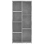 Gray engineered wood shelf 50x25x106 cm by vidaXL, Bookcases and shelves - Ref: Foro24-801111, Price: 55,25 €, Discount: %