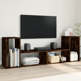 Muebles de TV 2 uds madera ingeniería roble ahumado 75x30x50 cm de vidaXL, Muebles TV - Ref: Foro24-840790, Precio: 62,99 €, ...