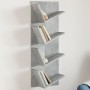 Concrete gray 4-tier wall shelf 33x16x90 cm by vidaXL, Shelves and shelves - Ref: Foro24-840719, Price: 36,66 €, Discount: %