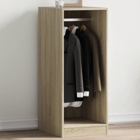 Kleiderschrank aus Sonoma-Eiche-Holzwerkstoff, 48 x 41 x 102 cm von vidaXL, Kommoden-Organizer und Bar-Kleiderbügel - Ref: Fo...