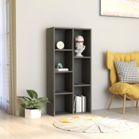 Estantería de madera contrachapada gris 50x25x106 cm de vidaXL, Librerías y estanterías - Ref: Foro24-801109, Precio: 71,70 €...