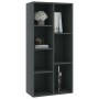 Estantería de madera contrachapada gris 50x25x106 cm de vidaXL, Librerías y estanterías - Ref: Foro24-801109, Precio: 71,99 €...