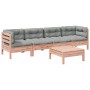 5-piece garden sofa set with Douglas fir wood cushions by vidaXL, Garden sets - Ref: Foro24-3299284, Price: 426,77 €, Discoun...