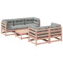 6-piece garden sofa set with Douglas fir wood cushions by vidaXL, Garden sets - Ref: Foro24-3299292, Price: 580,53 €, Discoun...