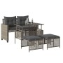 4-piece garden sofa set and light gray glass PE rattan cushions by vidaXL, Modular outdoor sofas - Ref: Foro24-368139, Price:...