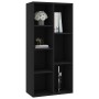 Black plywood shelf 50x25x106 cm by vidaXL, Bookcases and shelves - Ref: Foro24-801108, Price: 62,99 €, Discount: %