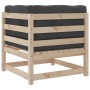 2-piece garden sofa set with solid pine wood cushions by vidaXL, Garden sets - Ref: Foro24-3295826, Price: 215,49 €, Discount: %