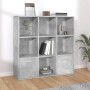 Concrete gray plywood shelf 98x30x98 cm by vidaXL, Bookcases and shelves - Ref: Foro24-801120, Price: 82,27 €, Discount: %