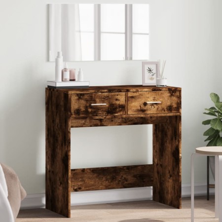 Dressing table with smoked oak mirror 80x39x80 cm by vidaXL, Bedroom Dressers - Ref: Foro24-840706, Price: 93,99 €, Discount: %