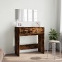 Dressing table with smoked oak mirror 80x39x80 cm by vidaXL, Bedroom Dressers - Ref: Foro24-840706, Price: 93,99 €, Discount: %