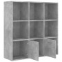 Estantería madera contrachapada gris hormigón 98x30x98 cm de vidaXL, Librerías y estanterías - Ref: Foro24-801120, Precio: 78...