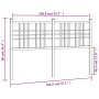 Kopfteil aus weißem Metall, 137 cm von vidaXL, Kopf- und Fußteile - Ref: Foro24-376405, Preis: 43,16 €, Rabatt: %