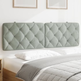 Light gray velvet padded headboard 160 cm by vidaXL, Headboards and footboards - Ref: Foro24-374733, Price: 72,99 €, Discount: %