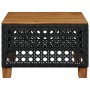 Mesa de jardín ratán PE y madera acacia negro 55x55x36 cm de vidaXL, Mesas de jardín - Ref: Foro24-365929, Precio: 77,43 €, D...