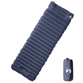 Colchón de camping autoinflable con con almohada 1 persona gris de vidaXL, Colchones de aire - Ref: Foro24-4007118, Precio: 5...