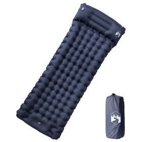 Colchón de camping autoinflable con almohada 1 persona gris de vidaXL, Colchones de aire - Ref: Foro24-4007094, Precio: 45,99...