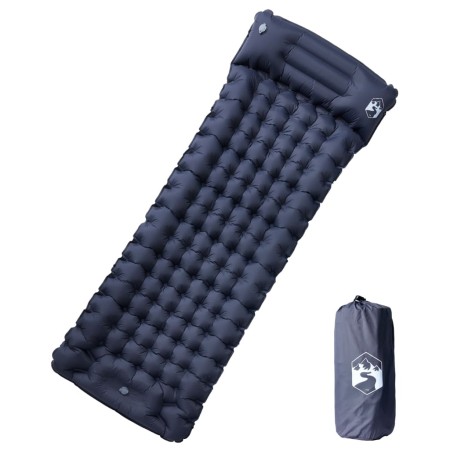 Self-inflating camping mattress with pillow 1 person gray by vidaXL, Air mattresses - Ref: Foro24-4007094, Price: 45,06 €, Di...