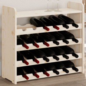 Wine rack with solid pine wood top board 67.5x25x60 cm by vidaXL, Wine racks - Ref: Foro24-4007558, Price: 40,03 €, Discount: %