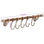 Aluminum wall coat rack 75x15 cm by vidaXL, Hat and coat racks - Ref: Foro24-357836, Price: 34,93 €, Discount: %