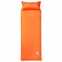 Colchón de camping autoinflable con almohada 1 persona naranja de vidaXL, Colchones de aire - Ref: Foro24-4007124, Precio: 40...