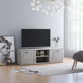 Concrete gray plywood TV cabinet 120x34x37 cm by vidaXL, TV Furniture - Ref: Foro24-801165, Price: 59,73 €, Discount: %