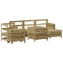 Gartensofa-Set 7-teilig aus imprägniertem Kiefernholz von vidaXL, Gartensets - Ref: Foro24-3250511, Preis: 531,50 €, Rabatt: %