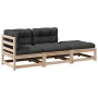 3-piece garden sofa set with solid pine wood cushions by vidaXL, Garden sets - Ref: Foro24-3295830, Price: 268,18 €, Discount: %