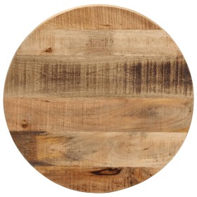 Runde Tischplatte aus massivem rauem Mangoholz Ø 50x3,8 cm von vidaXL, Tischplatten - Ref: Foro24-370005, Preis: 51,97 €, Rab...