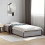 Estructura cama madera ingeniería metal gris Sonoma 90x190 cm de vidaXL, Camas y somieres - Ref: Foro24-845119, Precio: 84,54...