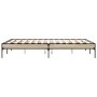 Estructura cama madera ingeniería metal roble Sonoma 120x200 cm de vidaXL, Camas y somieres - Ref: Foro24-845022, Precio: 96,...