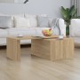 Mesa de centro madera contrachapada color roble 150x50x35 cm de vidaXL, Mesas de centro - Ref: Foro24-801340, Precio: 63,55 €...