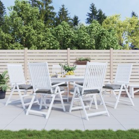 Gartenstuhlkissen, 6 Stück, grauer Oxford-Stoff, 40 x 40 x 7 cm von vidaXL, Kissen für Stühle und Sofas - Ref: Foro24-361455,...