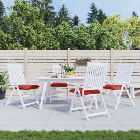 Gartenstuhlkissen 4 Stück Oxford-Stoff rot 40x40x7 cm von vidaXL, Kissen für Stühle und Sofas - Ref: Foro24-361469, Preis: 31...