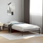 Estructura cama madera ingeniería metal gris Sonoma 90x200 cm de vidaXL, Camas y somieres - Ref: Foro24-845034, Precio: 75,43...