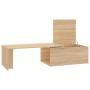 Mesa de centro madera contrachapada color roble 150x50x35 cm de vidaXL, Mesas de centro - Ref: Foro24-801340, Precio: 63,55 €...