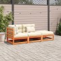 3-piece garden sofa set with wax-brown pine wood cushions by vidaXL, Garden sets - Ref: Foro24-3295832, Price: 315,97 €, Disc...