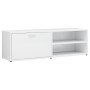 Glossy white plywood TV cabinet 120x34x37 cm by vidaXL, TV Furniture - Ref: Foro24-801158, Price: 54,44 €, Discount: %