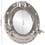 Aluminum and glass wall porthole mirror Ø30 cm by vidaXL, Mirrors - Ref: Foro24-357848, Price: 48,51 €, Discount: %