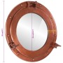 Aluminum and glass wall porthole mirror Ø38 cm by vidaXL, Mirrors - Ref: Foro24-357857, Price: 62,44 €, Discount: %