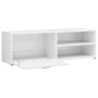 Glossy white plywood TV cabinet 120x34x37 cm by vidaXL, TV Furniture - Ref: Foro24-801158, Price: 54,44 €, Discount: %