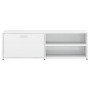 Glossy white plywood TV cabinet 120x34x37 cm by vidaXL, TV Furniture - Ref: Foro24-801158, Price: 54,44 €, Discount: %