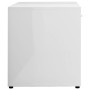 Glossy white plywood TV cabinet 120x34x37 cm by vidaXL, TV Furniture - Ref: Foro24-801158, Price: 54,44 €, Discount: %