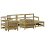 Gartensofa-Set 7-teilig aus imprägniertem Kiefernholz von vidaXL, Gartensets - Ref: Foro24-3250547, Preis: 440,33 €, Rabatt: %