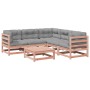 6-piece garden sofa set with Douglas fir wood cushions by vidaXL, Garden sets - Ref: Foro24-3299447, Price: 557,29 €, Discoun...