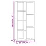 Sonoma oak plywood shelving 50x25x106cm by vidaXL, Bookcases and shelves - Ref: Foro24-801110, Price: 65,18 €, Discount: %